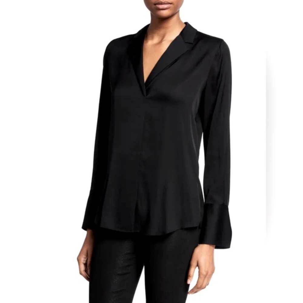 KOBI HALPERIN Rebekah Long-Sleeve Silk Blouse Size M